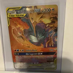 Pokemon Hidden Fates Holo Rare Moltres Zapdos Articuno GX Tag Team 44/68 - Image 2