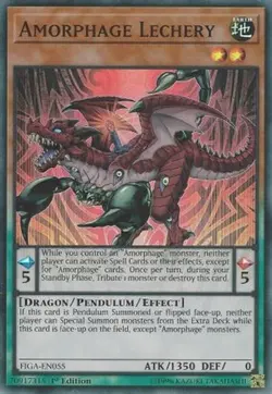 Yugioh - Amorphage Lechery (Super Rare) (1st Edition) - FIGA-EN055 (P) - Image 1