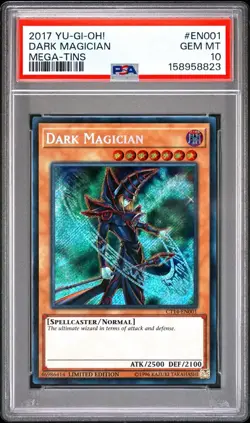 2017 Yu-Gi-Oh! Dark Magician Mega Tins Secret Rare Limited CT14-EN001 PSA 10 - Image 1