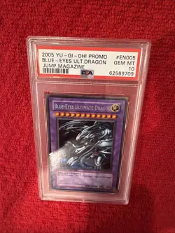 2005 Yugioh Blue-Eyes Ultimate Dragon Secret Rare JMP-EN005 PSA 10 Gem Mint - Image 2
