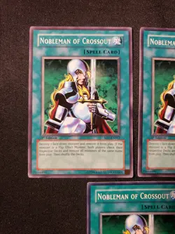 3x Nobleman of Crossout 1st Edition YuGiOh SD1-EN012 Mixed Sets & Condition - Image 2