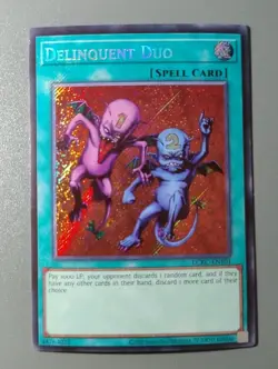 Near Mint Yugioh Delinquent Duo LCKC-EN101 Secret Rare 1st Edition (2020) - Image 1