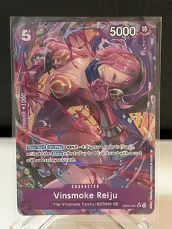 One Piece CCG Vinsmoke Reiju EB03-031 SR Alt Art Foil English NM - Image 2