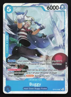 Buggy OP16-048 Super Rare The Time of Battle One Piece Card - Image 1