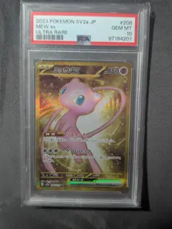 Pokemon 2023 SV2a Card 151 Mew ex 208/165 UR F/A Holo PSA 10 - Image 1