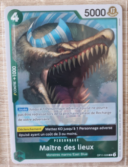 Carte One Piece Maitre des lieux OP11-028 FR - Card game Holo NEUF - Image 1