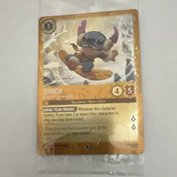 Disney Lorcana Stitch Carefree Snowboarder 42/P3 EN 11 Foil Promo SEALED - Image 1
