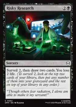 1x Risky Research - Foil NM Eng MTG - Marvel's Spider-Man - Image 1