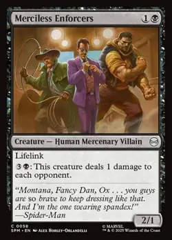 1x Merciless Enforcers - Foil NM Eng MTG - Marvel's Spider-Man - Image 1