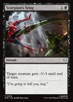 1x Scorpion's Sting - Foil NM Eng MTG - Marvel's Spider-Man - Image 1