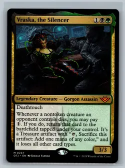 Magic MTG Outlaws of Thunder Junction Vraska, the Silencer #0237 TCG CCG - Image 1