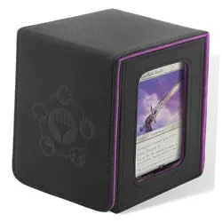 RADWIMPS Card Deck Box For MTG Commander Deck, Fits 100+ Cards, Black&Purple - Image 1