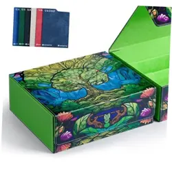 Card Storage Box for MTG, Trading Card Deck Box Holds 1800+ with 6 A1-GREEN - Image 1