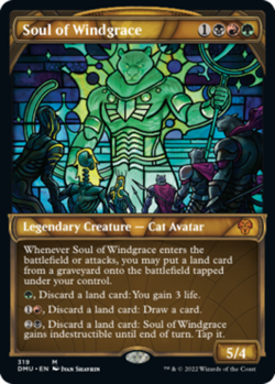 mtg magic Soul of Windgrace stained showcase ENGLISH ame Ame de Vent des vertus - Image 1