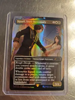 Magic MTG Final Fantasy Squall Seed Mercenary Foil Promo Mint - Image 1