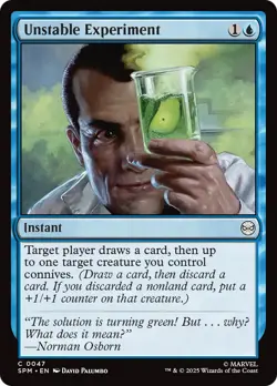 MTG Unstable Experiment [Marvel's Spider-Man] Near Mint Magic - Image 1
