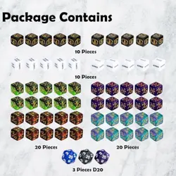 63 PCS Abilities Keyword Magic Counter Dice MTG Counters Dice Set Life Buff - Image 3