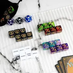 63 PCS Abilities Keyword Magic Counter Dice MTG Counters Dice Set Life Buff - Image 4