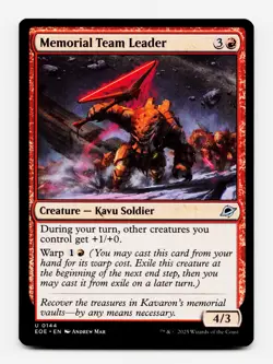 Memorial Team Leader [Edge of Eternities] MTG Magic NM/M 🔥 - Image 1