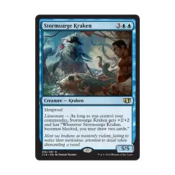 WOTC MtG Commander 2014 Stormsurge Kraken (R) EX - Image 1