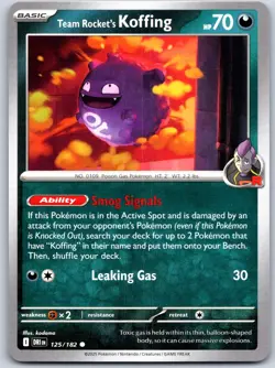 Team Rocket's Koffing 125/182 Near Mint SV10: Destined Rivals Pokemon Shipnow - Image 1