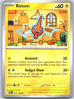 Rotom 077/182 Near Mint SV10: Destined Rivals Pokemon Shipnow - Image 1