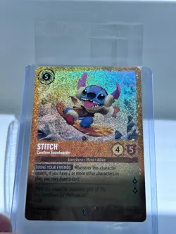 SEALED Stitch - Carefree Snowboarder 42 Disney Lorcana Promo Cards Holo - Image 2