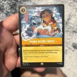 Disney Lorcana TCG Ohana Means Family 32/204 Winterspell Non Foil - Image 1