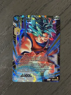 Dragon Ball Super Card Game SSB Son Goku Evolved Defender SR Foil Card - Image 1