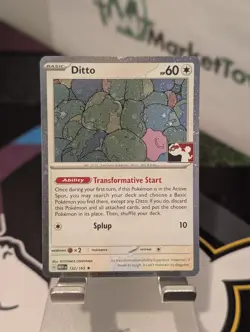 Ditto 132/165 Pokemon Prize Pack Series 6 Promo Card NM Play Stamp Holo - Image 1