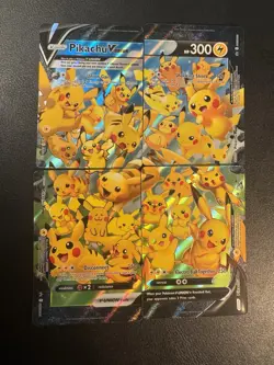 Pokemon Card TCG Pikachu V-Union SwSH Black Star Promo Set of 4 NM - Image 1