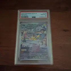 Pokemon Pikachu 173/165 SV2a Card 151 Japanese Art Rare Holo PSA 10 - Image 1