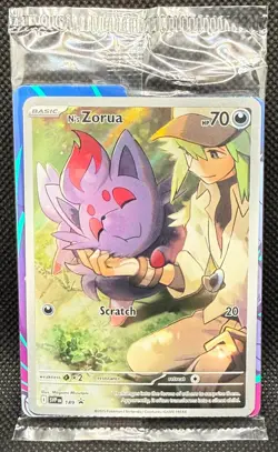N's Zorua - Full Art Promo SVP SV: Scarlet & Violet Promo Cards 189 NM - SEALED - Image 1