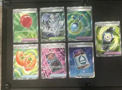 Pokemon TCG Lot 7 Full Art Trainer Cards from Random Sets M/NM - Image 1