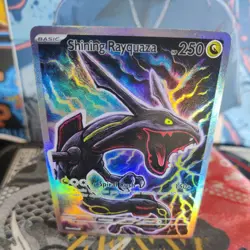 Shinning Rayquaza ACG Custom-Art Kawaii Pokeemon Anime Holo Foil Textured Card - Image 2