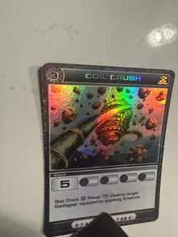 Chaotic TCG - Coil Crush Foil Super Rare Attack Card - Image 2