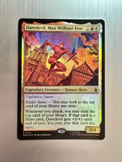 Daredevil, Man Without Fear - 213 - MTG: Marvel Super Heroes - Rare - FOIL - Image 1