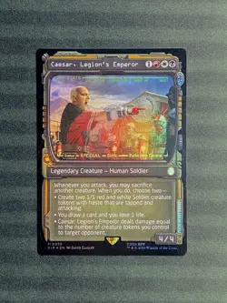 Caesar, Legion’s Emperor Foil Showcase M 0339 Fallout PIP MTG NM- - Image 1