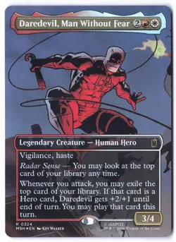 Daredevil Man Without Fear - Borderless - Marvel Super Heroes - NM - Image 1
