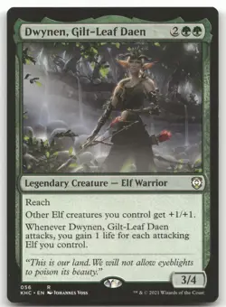 Dwynen, Gilt-Leaf Daen #56 (NM) Kaldheim KHC Magic MTG - Image 1