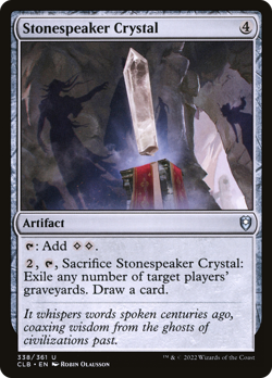 Stonespeaker Crystal (FOIL) x1 - MTG CLB #338 - Image 1