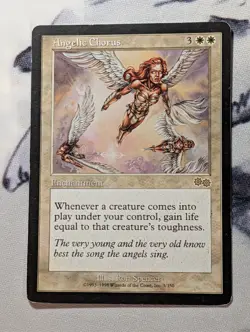 MTG - Angelic Chorus - Urza's Saga - MP/LP - Image 1