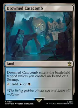 Magic The Gathering MTG DROWNED CATACOMB Doctor Who NM Near Mint - Image 1