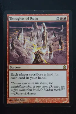 Magic The Gathering MTG THOUGHTS OF RUIN Saviors of Kamigawa LP Lightly Played - Image 1