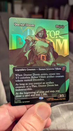 1x Doctor Doom Borderless FOIL #365 Marvel MAR NM Magic MTG EDH x1 - Image 1