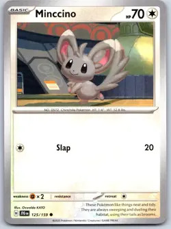 Minccino 125/159 Near Mint SV09: Journey Together Pokemon Shipnow - Image 1