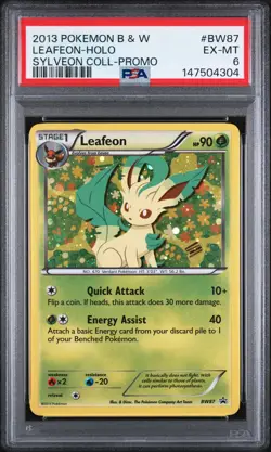 LEAFEON-HOLO SYLVEON COLL-PROMO - Pokemon Black and White Promos #BW87 PSA 6.0 - Image 1