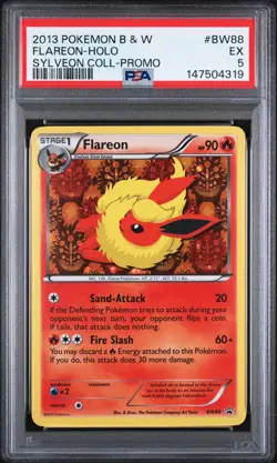 FLAREON-HOLO SYLVEON COLL-PROMO - Pokemon Black and White Promos #BW88 PSA 5.0 - Image 1