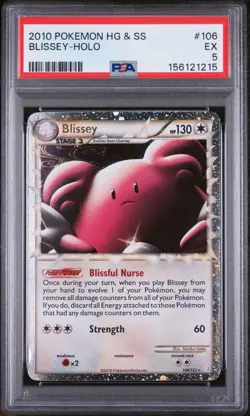 Blissey - Pokemon HeartGold & SoulSilver #106 PSA 5.0 - Image 1