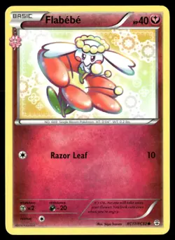 Flabebe RC17/RC32 Common Generations Pokemon Lightly Played - Image 1